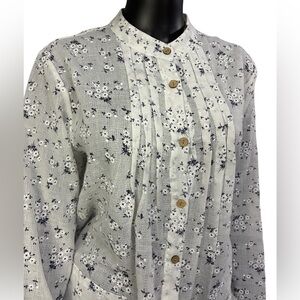 Floral Button-Up Blouse